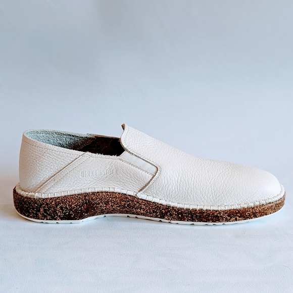 Birkenstock Callan Slip On Convertible Heel Leather White Narrow EU41 10 NIB - Picture 5 of 16